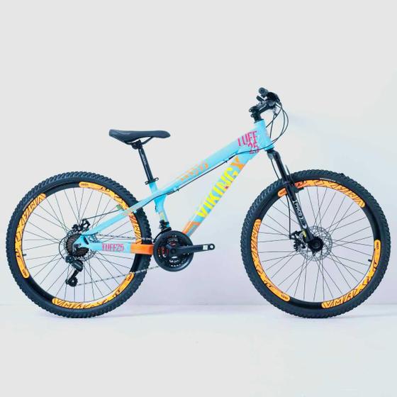 Imagem de Bicicleta 26 vikingx 21v shimano - tuff x-25 - azul claro