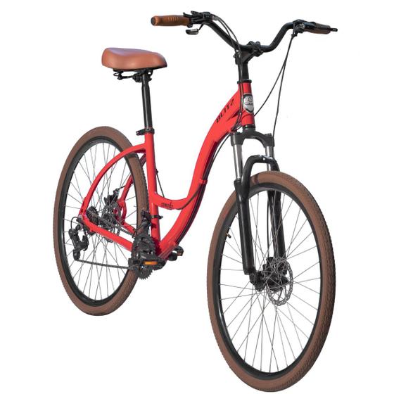 Bicicleta Blitz Pontal Aro 29 Susp. Dianteira 21 Marchas - Vermelho