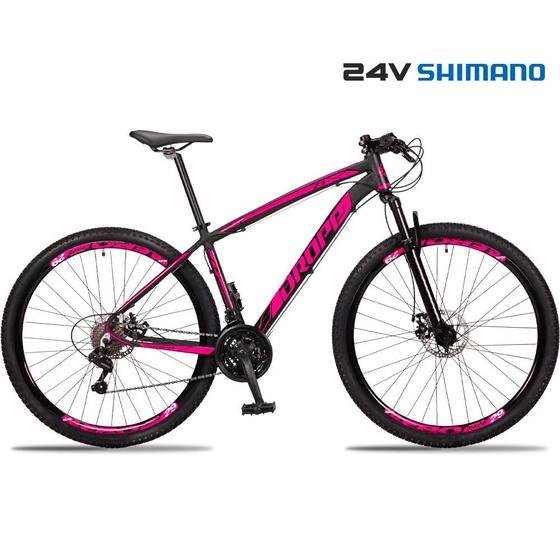 Bicicleta Dropp Z3 Disc H T15 Aro 29 Susp. Dianteira 24 Marchas - Preto/rosa