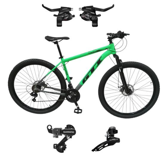 Imagem de Bicicleta 29 Gti Roma Mtb Aluminio Off Road  21v Shimano Freio à Disco Mecânico Suspensão Confortável