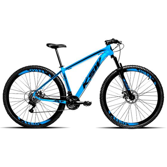 Bicicleta Ksw Xlt Disc H T21 Aro 29 Susp. Dianteira 21 Marchas - Azul