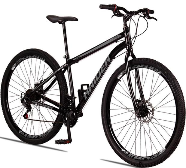 Bicicleta Raider Sport T17 Aro 29 Susp. Dianteira 21 Marchas - Cinza/preto