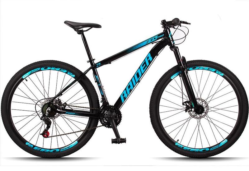 Bicicleta Raider Z3x Disc H T15 Aro 29 Susp. Dianteira 21 Marchas - Azul/preto