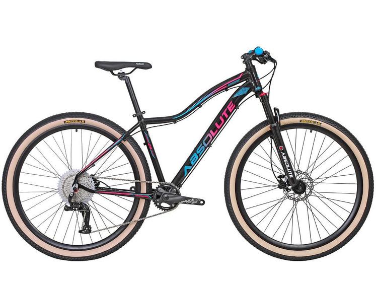 Imagem de Bicicleta Absolute Hera Aro 29 Quadro 15 Alumínio preto/pink/azul 12V freio hidráulico .