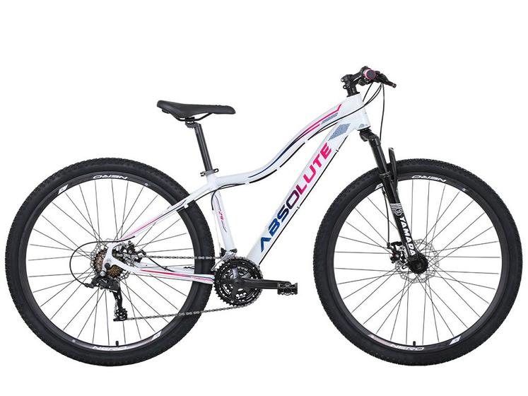 Imagem de Bicicleta Absolute Hera Aro 29 Quadro 17 Alumínio Branco/Pink/Azul 24V .