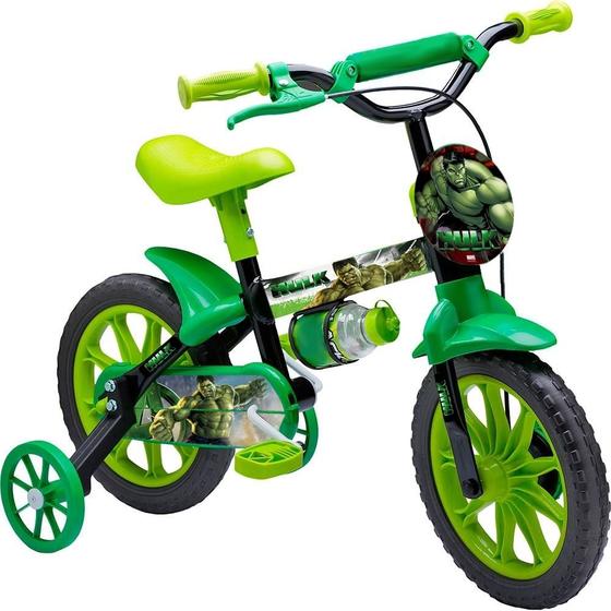 Imagem de Bicicleta Aro 12 com Rodinhas do Hulk