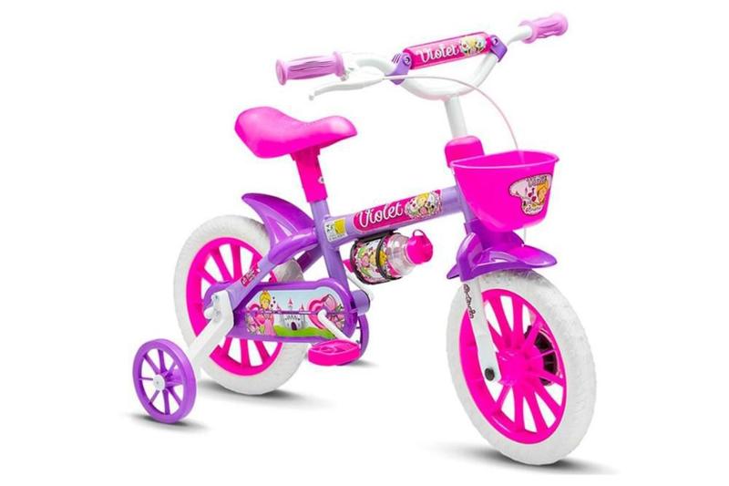 Imagem de Bicicleta Aro 12 Infantil Menina Violet 3 - Nathor