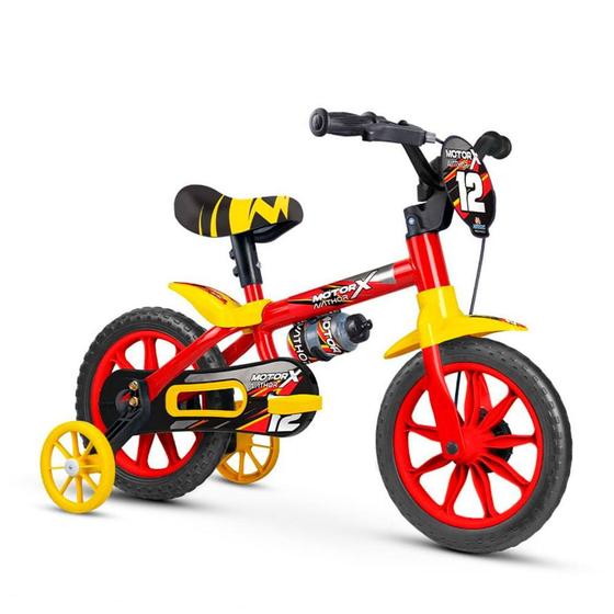 Imagem de Bicicleta Aro 12 Infantil Menino Motor X Selim PU Nathor