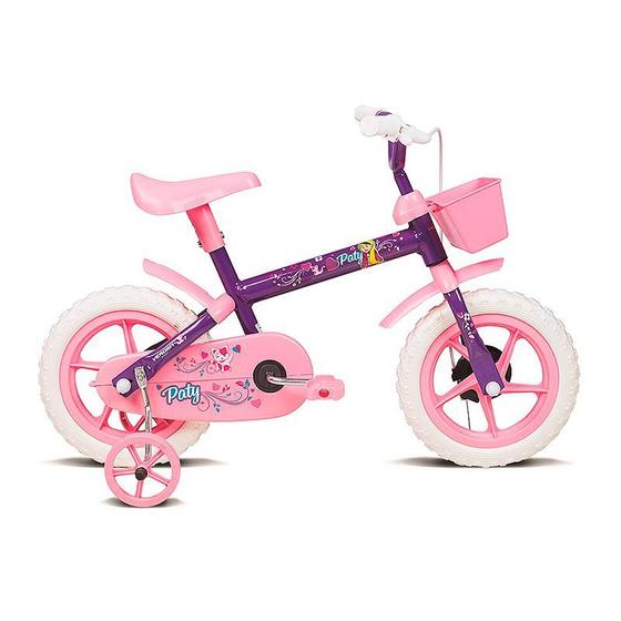 Imagem de Bicicleta Aro 12 Paty Lilás e Rosa 10441 - Verden