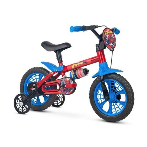Bicicleta Aro 12 Spider Man Nathor a Partir de 3 Anos com Rodinhas Menor preço em Bicicleta Aro 12 Spider Man Nathor a Partir de 3 Anos com Rodinhas