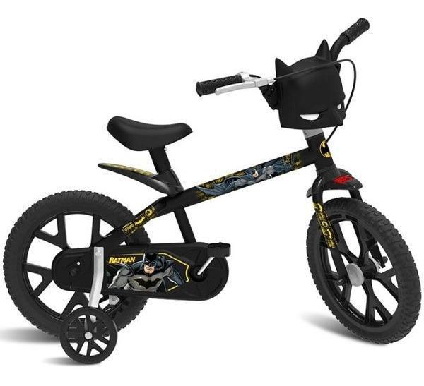Bicicleta Aro 14 Batman Bandeirante 3121 Preto Menor preço em Bicicleta Aro 14 Batman Bandeirante 3121 Preto