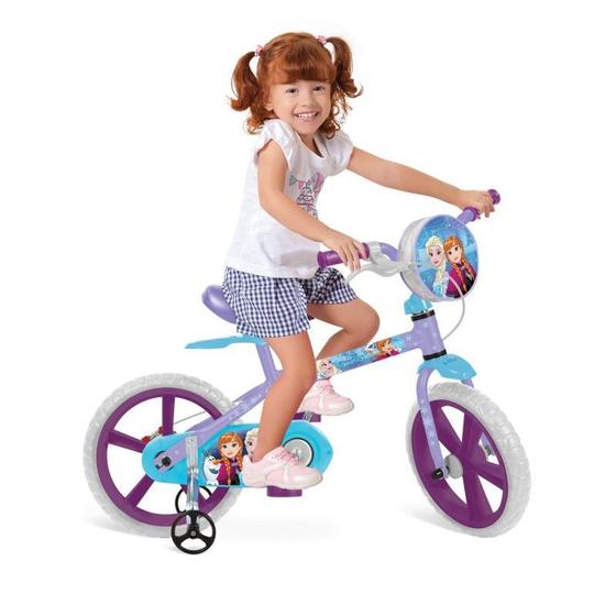Imagem de Bicicleta Aro 14 Frozen Disney - Bandeirante
