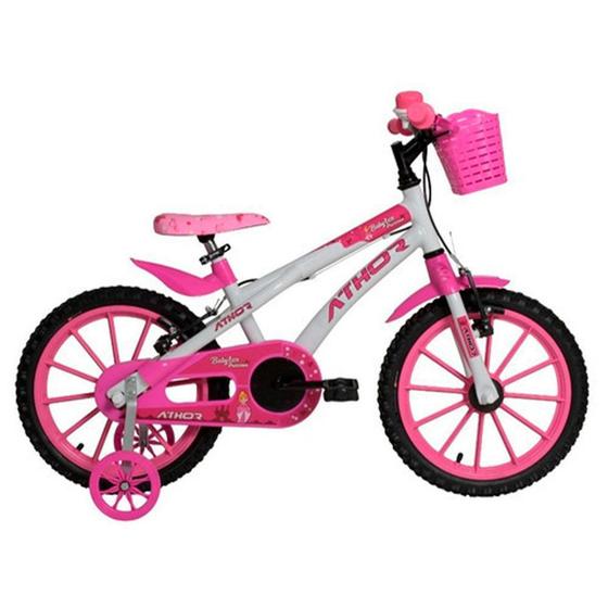Imagem de Bicicleta Aro 16 Feminina - Athor Baby Lux Princess Cesta