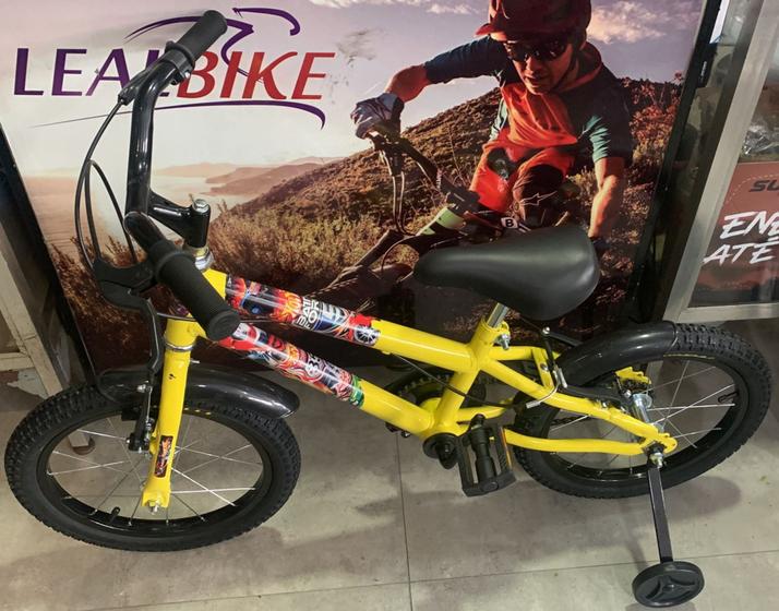 Imagem de Bicicleta aro 16 infantil- amarelo/preto hotweels