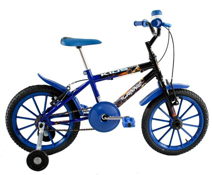 Imagem de Bicicleta Aro 16 Infantil Masculina Kids Azul