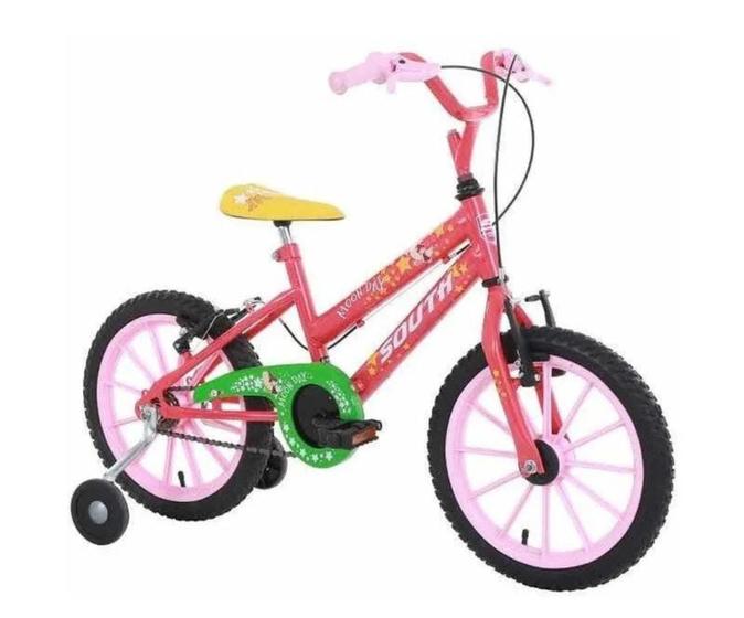 Imagem de Bicicleta aro 16 infantil Monn Day South Vermelha Com Cestinha