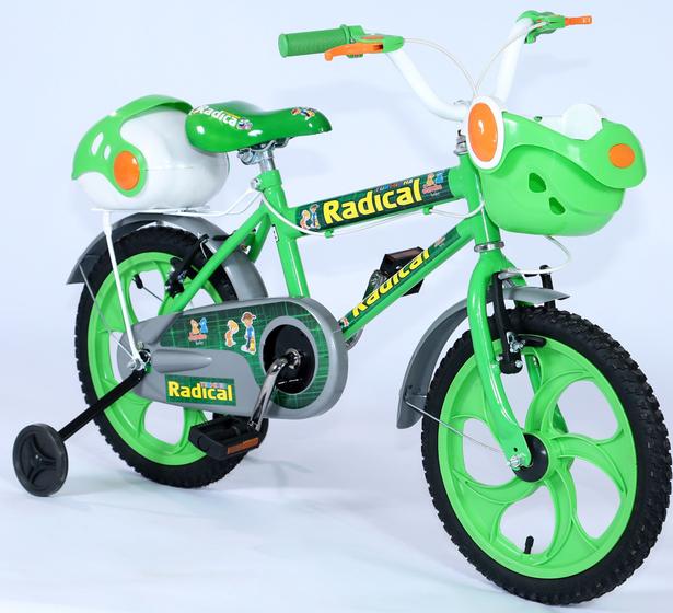 Imagem de Bicicleta aro 16 infantil verde jumbobaby