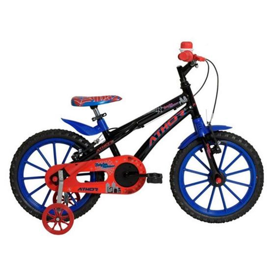 Bicicleta Athor Bike Baby Lux Spider Aro 16 Rígida 1 Marcha - Azul