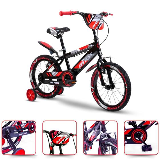 Imagem de Bicicleta Aro 16 Pro Aventura Vermelha 2658 Uni Toys 