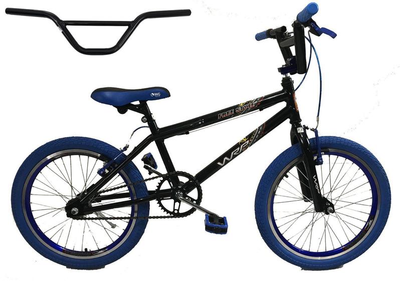 Bicicleta Wrp Bikes Cross Freestyle Aro 20 Rígida 1 Marcha - Azul/vermelho