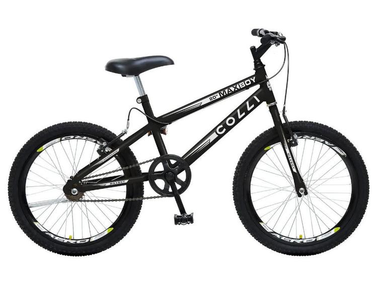 Bicicleta Colli Bike Max Boy Aro 20 Rígida 1 Marcha - Preto