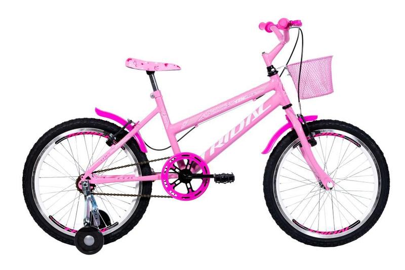 Imagem de Bicicleta Aro 20 Feminina Infantil Roda Lateral Tridal