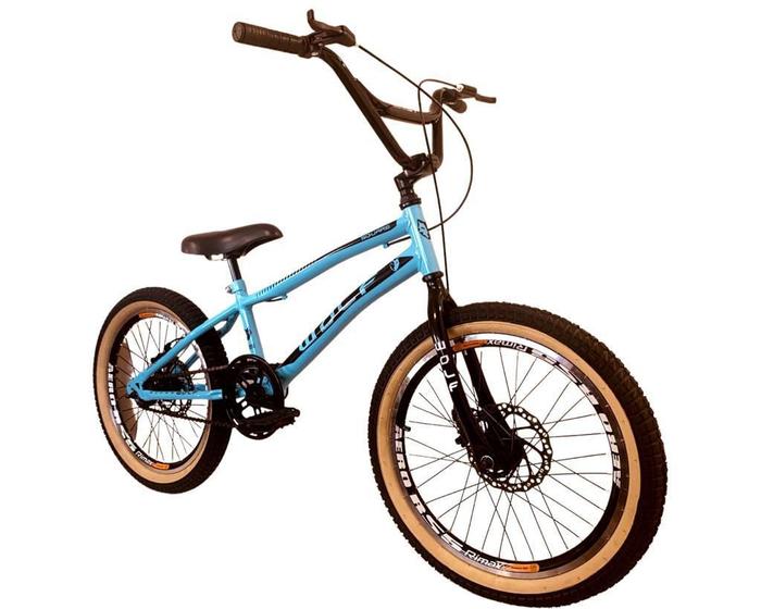 Imagem de Bicicleta Aro 20 Infantil à Disco Bmx Cross Freestyle - WOLF BIKE