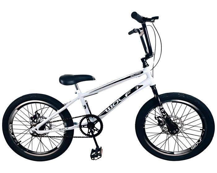 Imagem de Bicicleta Aro 20 Infantil à Disco Bmx Cross Freestyle - WOLF BIKE