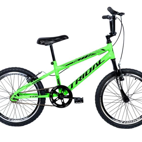 Imagem de Bicicleta Aro 20 Infantil Bmx Cross Quadro Mtb Verde