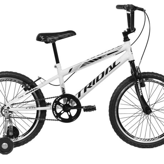 Imagem de Bicicleta Aro 20 Infantil Bmx Cross Roda Lateral Branco