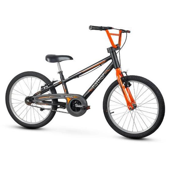 Bicicleta Nathor Apollo Aro 20 Rígida 1 Marcha - Laranja/preto