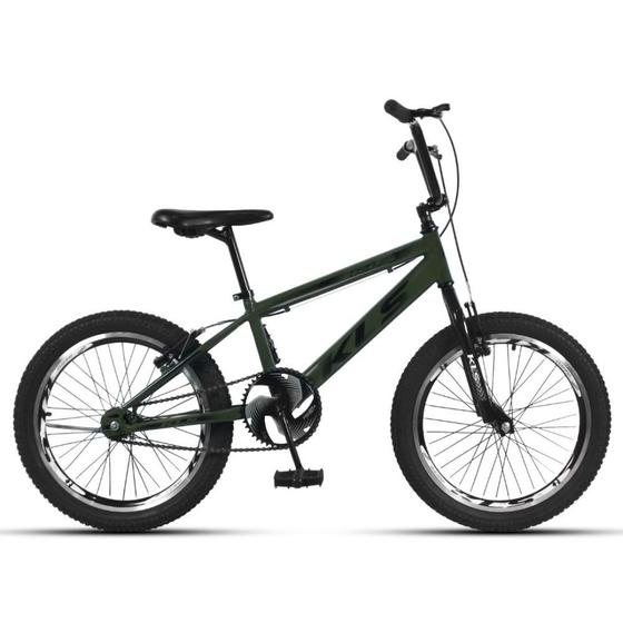 Bicicleta Kls Free Gold Aro 20 Rígida 1 Marcha - Preto/verde