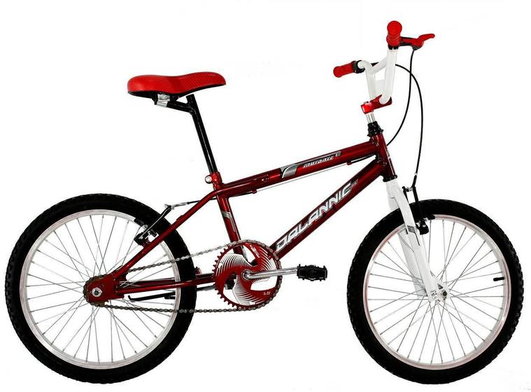 Bicicleta Dalannio Bike Cross Freestyle Aro 20 Rígida 1 Marcha - Vermelho
