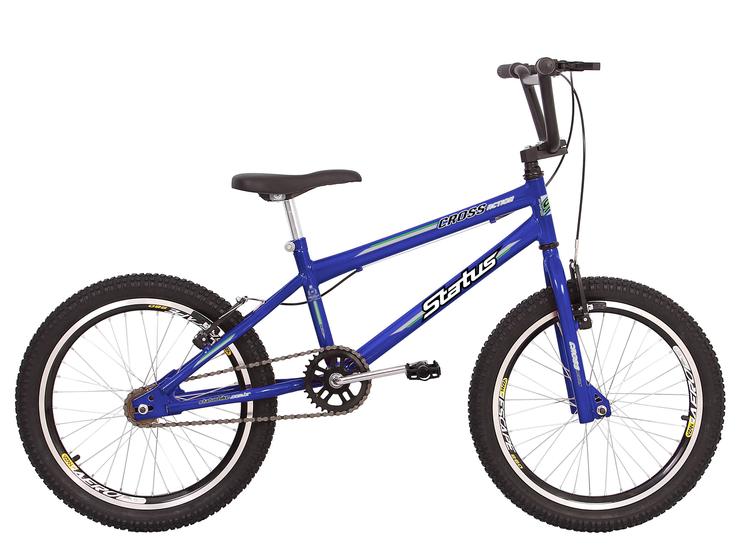 Bicicleta Status Bike Cross Aro 20 Rígida 1 Marcha - Azul