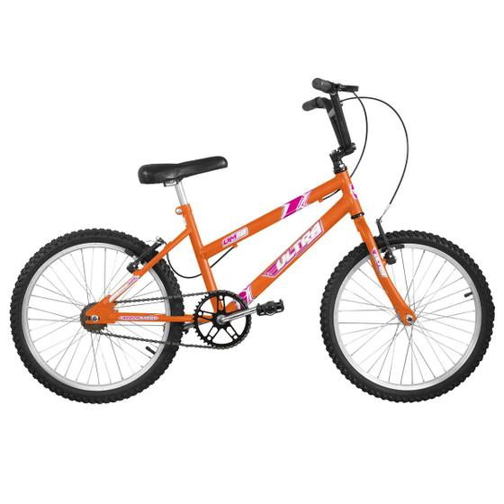 Bicicleta Ultra Bikes Pro Tork Aro 20 Rígida 1 Marcha - Branco/laranja