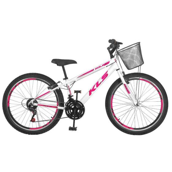 Imagem de Bicicleta Aro 24 Alumínio Kls Sport Gold Freio V-Brake Mtb 21 Marchas Feminina