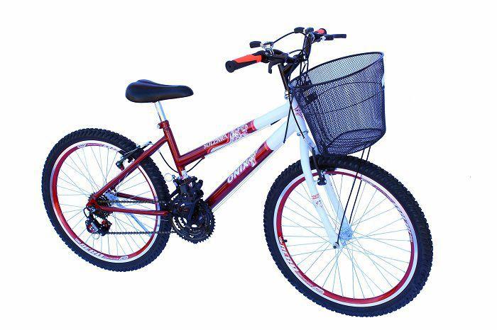 Bicicleta Onix Belle Aro 24 Rígida 18 Marchas - Vermelho