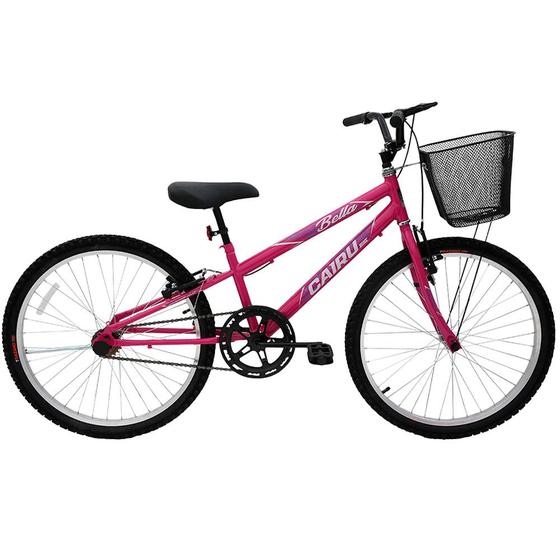 Bicicleta Aro 24 Feminina Bella Com Cesta Cairu - Bicicleta de Passeio ...