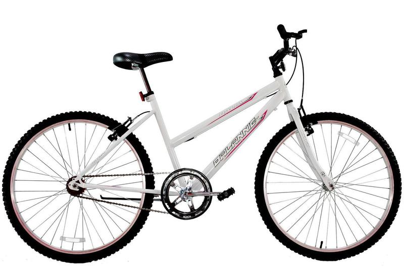 Bicicleta Aro 24 Feminina Dalannio Bike Dalia Sem Marcha Branca Menor preço em Bicicleta Aro 24 Feminina Dalannio Bike Dalia Sem Marcha Branca