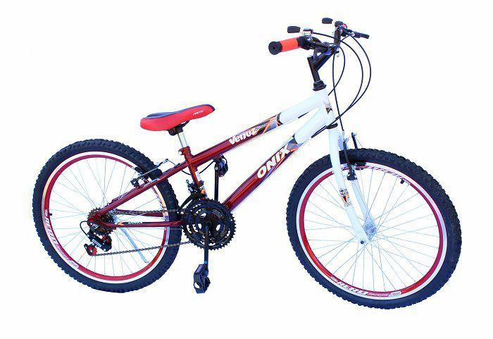 Bicicleta Onix Venuz Aro 24 Rígida 18 Marchas - Vermelho