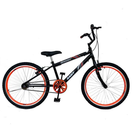 Imagem de Bicicleta Aro 24 Masculina Juvenil/Infantil Rebaixada Rodas Alumínio Aero Reforçada