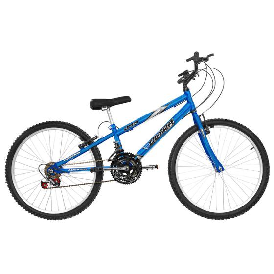 Bicicleta Ultra Bikes Pro Tork Ultra Aro 24 Rígida 18 Marchas - Azul/branco
