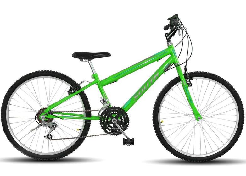 Bicicleta South Bike Hunter Aro 24 Rígida 18 Marchas - Verde