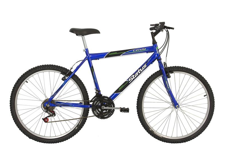 Bicicleta Status Bike Lenda Aro 26 Rígida 18 Marchas - Azul