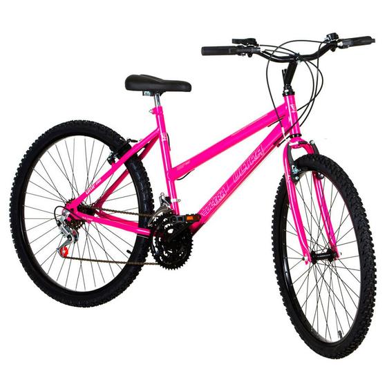Bicicleta Aro 26 18 Marchas Ultra Bikes Feminina Rosa BMF26-01RS Menor preço em Bicicleta Aro 26 18 Marchas Ultra Bikes Feminina Rosa BMF26-01RS