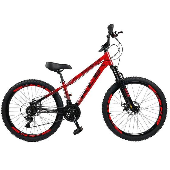 Imagem de Bicicleta Aro 26 Alumínio Kls FREE RIDE LADERA Freio Disco 21V Câmbios Shimano Bicolor