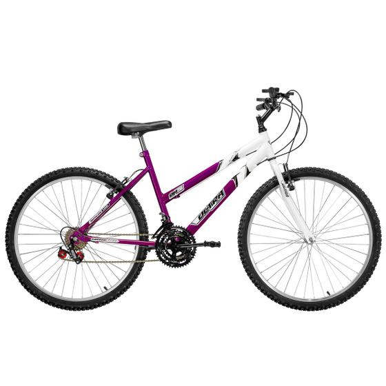 Bicicleta Ultra Bikes Pro Tork Aro 26 Rígida 18 Marchas - Branco/lilás