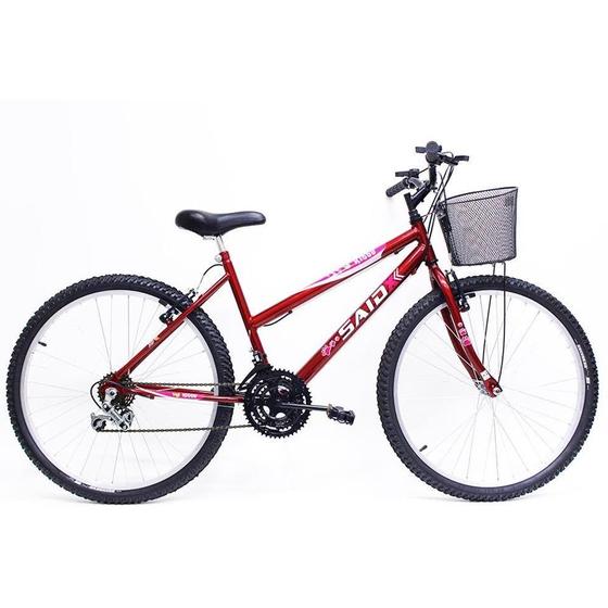 Bicicleta Aro 26 Feminina De Passeio 18 Marchas