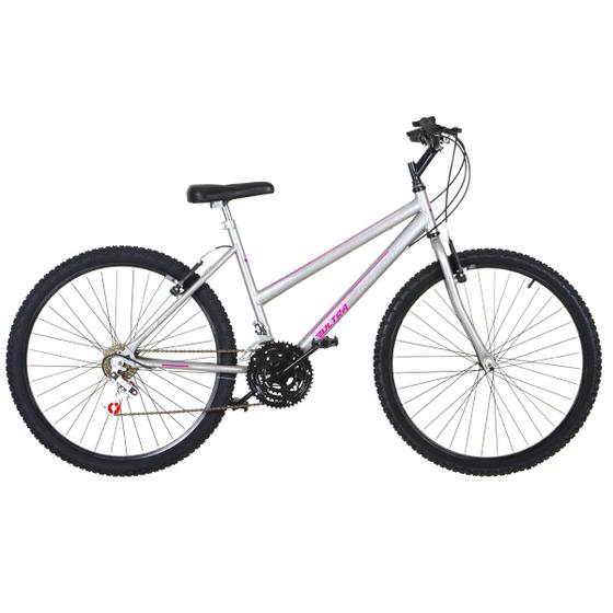 Bicicleta Ultra Bikes Pro Tork Aro 26 Rígida 18 Marchas - Branco/cinza