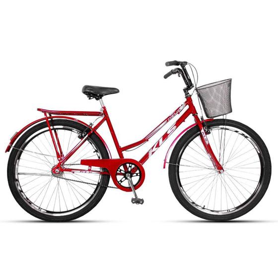 Bicicleta Kls Lady Mary Aro 26 Rígida 1 Marcha - Vermelho